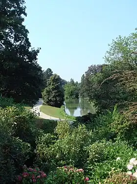 Parc Barbieux devant l'Edhec.
