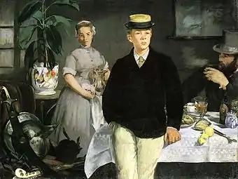 Le Déjeuner dans l'atelier, 1868, Bayerische Staatsgemäldesammlungen Munich