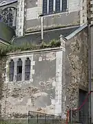 État de dégradation de l'église de Gesté avant la démolition.