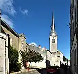 Côté sud de l'église.