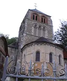 Église Saint-Georges d'Aubevoye par le sentier du Montier