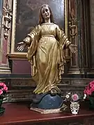 Marie, écrasant le Diable.