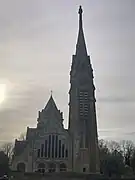 Vue de la nouvelle église