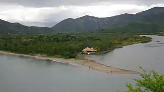 Embouchure de la Néra depuis la Pointe Vidoire