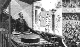 Projection par Emile Reynaud du Praxinoscope.