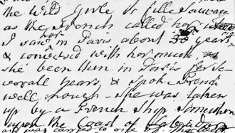 Enquête en 1765 de l'Écossais James Burnet.