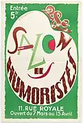 Affiche du 28e Salon des humoristes de 1935.