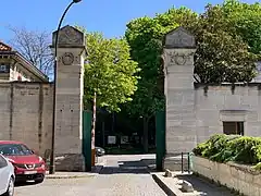 Entrée du cimetière.