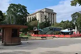 Entrée de l'aquarium.