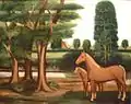 Les Chevaux et les arbres, 1928.