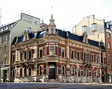 Bâtiment au coin Rue Ludviginkatu et Rue ErottajankatuArchitecte Sebastian Gripenberg (1893),