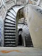 Vue intérieure de l'escalier.