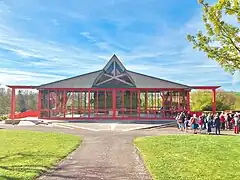 L’espace Saint Jean-Paul II vu depuis l’esplanade.