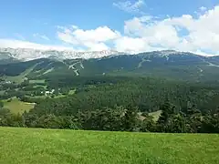 Les Arêtes de Gerbier (de loin).