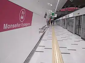 Un quai de la station.