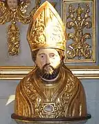 Le buste-reliquaire de saint Fleuret.