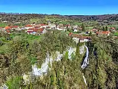 La cascade du ruisseau de la Vau à Eternoz.