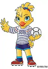 Ettie, fille de Footix, mascotte officielle de la Coupe du monde 2019