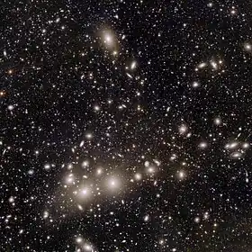 Amas de Persée, qui regroupe environ 190 galaxies.