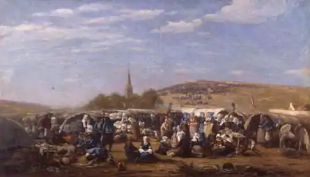 Le pardon de Sainte-Anne-la-Palud vers 1858 (Eugène Boudin).