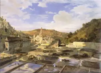 Eugenio Landesio, Patio de la Hacienda de Regla (es), 1857.