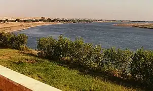 L'Euphrate à Raqqa en octobre 2007.