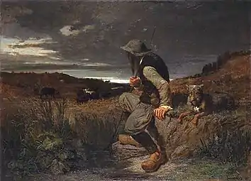 Le Pâtre de Kerlaz, 1852, Évariste-Vital Luminais.