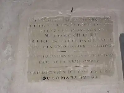 Ex-voto contre le choléra.