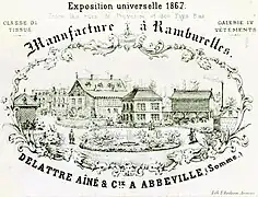 Carte de visite créée pour l'Exposition.