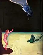 Vallotton, Andromède debout et Persée, 1907