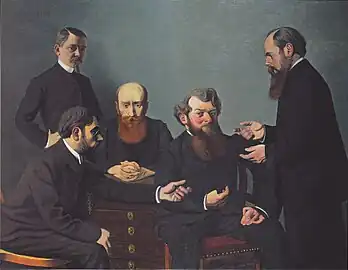 Félix Vallotton, Les Cinq peintres, 1902-1903, musée des Beaux-Arts de Winterthour.