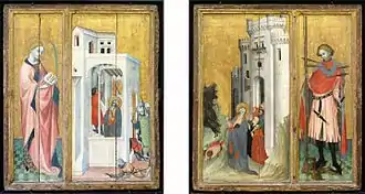 Le Retable de Thouzon : deux épisodes de la vie de l'apôtre.