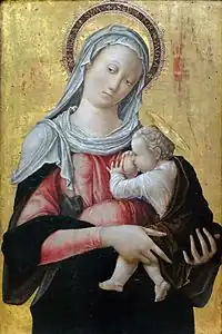 La Vierge allaitant l'Enfant, musée du Louvre.