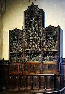 Retable flamand du XVe siècle.