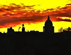 Skyline du 5e arrondissement avec la silhouette du Panthéon.