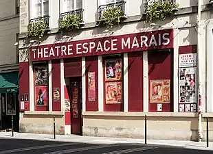 Nos 24 : théâtre Espace Marais.