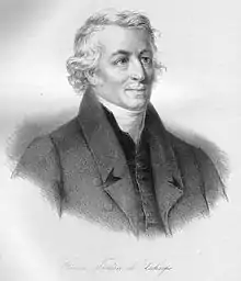 Portrait d'un homme politique suisse.