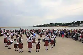 Pipe band à Guidel.