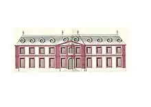 Façade du château de Cherperine bâti par P.Alexis Delamair ( Bayerische StaatsBibliothek)