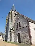 Façade ouest et clocher.