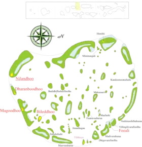 Carte de Nilandhe du Nord.