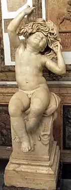 Enfant au masque de Silenic, d'après un prototype du IIe siècle av. J.-C. (collection Albani).