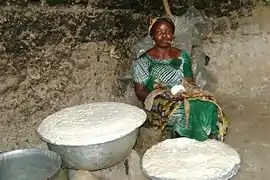 Préparation de la pâte.