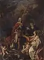 Ferdinand VI comme protecteur des arts et des sciences, Académie royale des beaux-arts de San Fernando.
