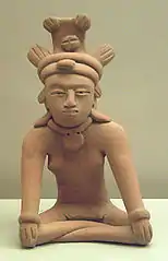 Figure féminine en céramique. Culture de El Tajín, Mexique, 700-900 ap.JC