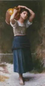 Jeune fille portant une cruche