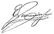 Signature de Ezequiel Fernández