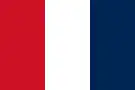 Drapeau tricolore rouge-blanc-bleu