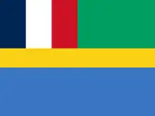 Drapeau de la République gabonaise (1959-1960).