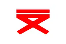 Drapeau de la poste du Mandchoukouo